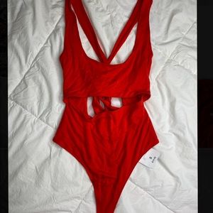 Open Back Tie Bodysuit